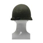 WW2 US M1 Helmet Late War General Rear Side View