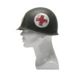 WW2 US M1 Medic Helmet Left Side View