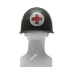 WW2 US M1 Medic Helmet Rear View