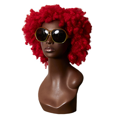 red afro